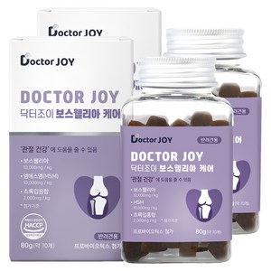 닥터조이 강아지 케어 영양제, 70정, 뼈/관절강화, 2개