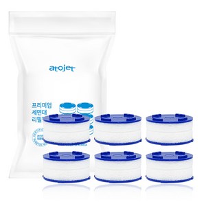 아토젯 프리미엄 세면대 리필 필터, 6개
