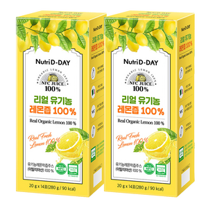 뉴트리디데이 리얼 NFC 유기농 레몬즙 14p, 280g, 2개