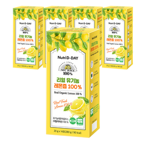 뉴트리디데이 리얼 NFC 유기농 레몬즙 100% 14p, 280g, 5개