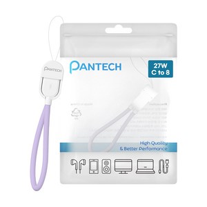 팬텍 C타입-8핀 초고속 충전 휴대용 숏케이블 27W