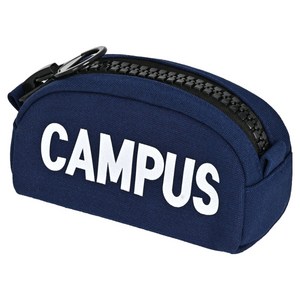 포포팬시 대용량 캠퍼스 왕지퍼 펜파우치 필통, 네이비, 1개