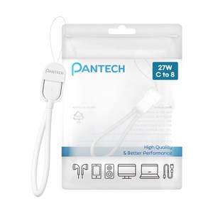 팬텍 C타입-8핀 초고속 충전 휴대용 숏케이블 27W