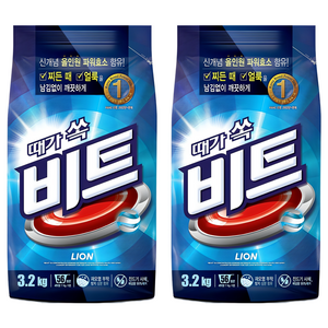 비트 분말세제 일반용 본품, 3.2kg, 1개입, 2개