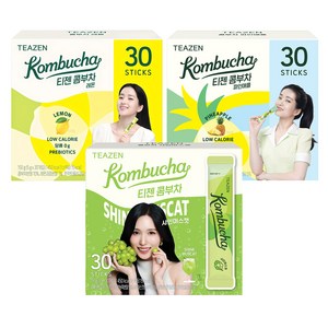 티젠 콤부차 파인애플 30p + 레몬 30p + 샤인머스켓 30p