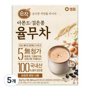 순작 아몬드 검은콩 율무차, 18g, 5개, 10개입