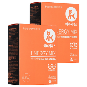 아이앤지메딕스 반려동물 에너지믹스 영양제, 40g, 종합영양제, 2개