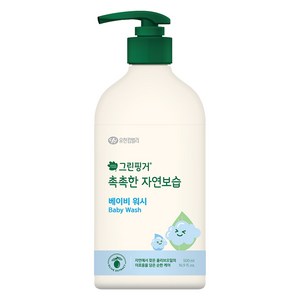 그린핑거 촉촉한 자연보습 베이비 워시, 500ml, 1개