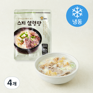 스지옥 스지 설렁탕 (냉동), 400g, 4개