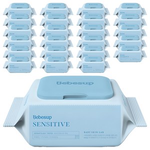 베베숲 센시티브 엠보싱 물티슈 휴대캡형, 65g, 20매, 24개