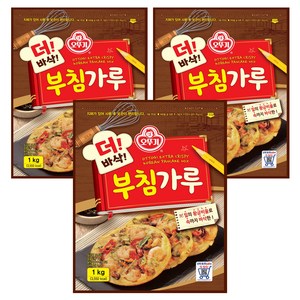 오뚜기 더 바삭 부침가루, 1kg, 3개