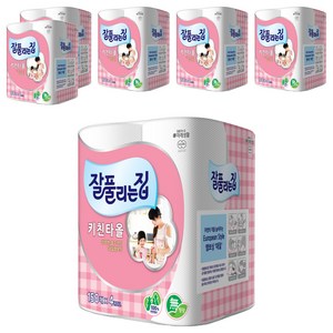 잘풀리는집 천연펄프 키친타올, 150매, 24개