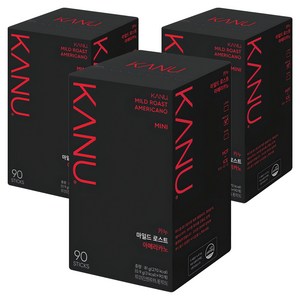 카누 마일드 로스트 아메리카노 미니 원두커피믹스, 900mg, 90개입, 3개