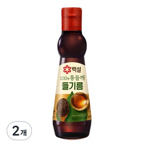 백설 100% 통들깨 들기름, 320ml, 2개