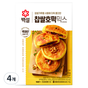 백설 찹쌀호떡믹스, 400g, 4개