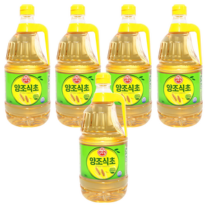 오뚜기 양조 식초, 1.8L, 5개