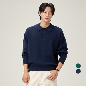 캐럿 남성용 루즈핏 카라 스웨터