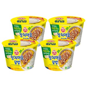 오뚜기 컵밥 참치마요덮밥+계란국, 252g, 4개
