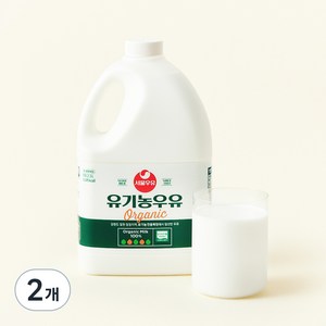 서울우유 유기가공식품 인증 유기농우유, 2.3L, 2개
