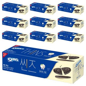오레오 씬즈 화이트 크림, 84g, 10개