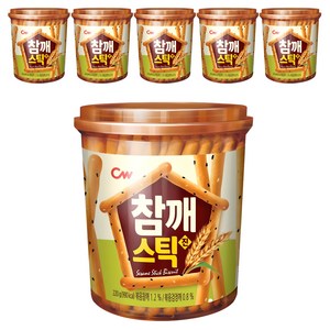청우식품 참깨스틱 진, 220g, 6개