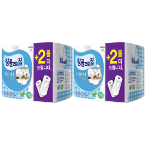 잘풀리는집 천연펄프 키친타올, 130매, 12개