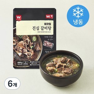 외갓집 진심 갈비탕 (냉동), 650g, 6개