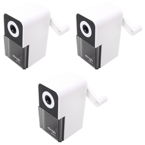 2단계 심조절 연필깎이, 화이트, 3개