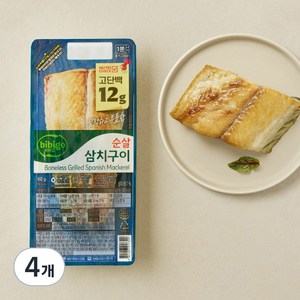 비비고 고단백 순살 삼치구이, 60g, 4개