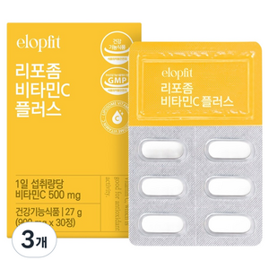 이롭핏 리포좀 비타민C 플러스 27g, 30정, 3개