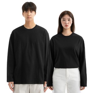 네이븐 남녀공용 20수 루즈핏 긴팔티 NAB8T1
