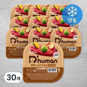 듀먼 전연령용 오리지널 냉동 화식사료, 소, 50g, 30개