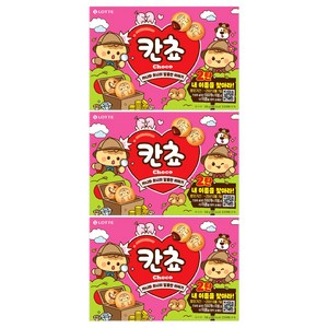 롯데웰푸드 칸쵸 초코, 196g, 3개