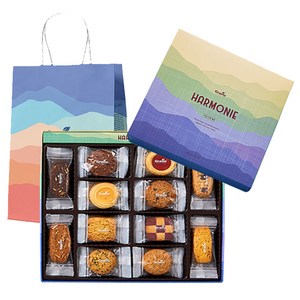 그래인스쿠키 하모니에 쿠키 44p + 쇼핑백 세트, 12종, 1세트