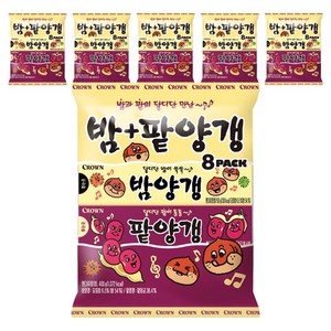 크라운 밤양갱 4p + 팥양갱 4p, 400g, 6세트