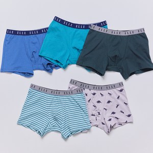 엘르이너웨어 남아용 데일리 학생 드로즈 5종 세트