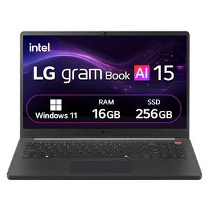 LG전자 LG 그램 타이탄블랙, 코어Ultra5, 256GB, 16GB, WIN11 Home, 2026.01