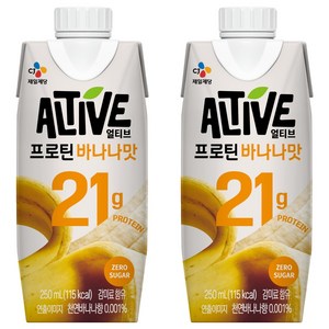 얼티브 프로틴 바나나맛, 250ml, 2개