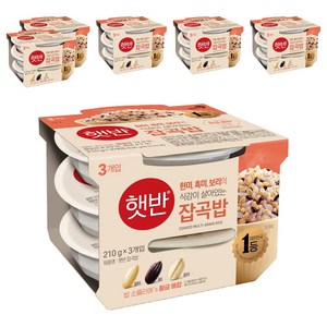 햇반 잡곡밥, 210g, 18개