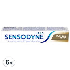 센소다인 멀티케어 치약, 100g, 6개
