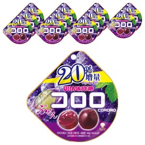 코로로 미카쿠도 포도맛 젤리, 40g, 12개