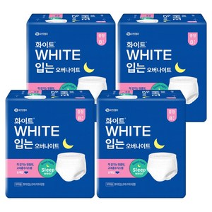 화이트 입는 오버나이트 뉴, 중형, 8개입, 4개