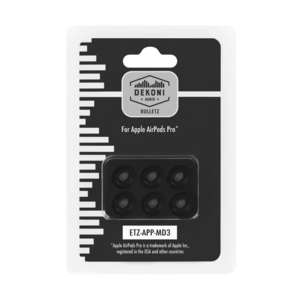 데코니 에어팟 프로 1/2세대 이어팁 3쌍 M, 데코니 에어팟프로폼팁 (M), 블랙