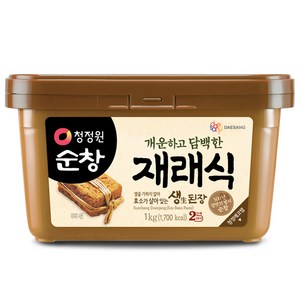 청정원순창 재래식 생된장, 1개, 1kg