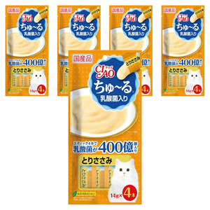 챠오츄르 고양이 짜먹는 간식, 혼합맛(닭가슴살/유..., 14g, 5개