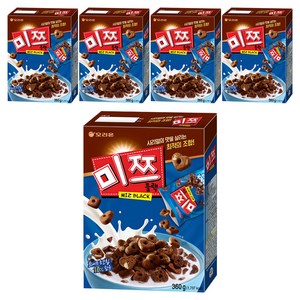 오리온 미쯔블랙 시리얼, 360g, 5개