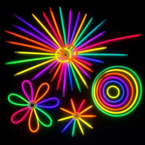 파티쇼 콘서트야광팔찌 5mm, 랜덤 발송, 100개