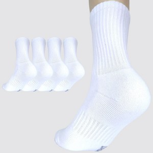 다두리 이중쿠션 장목 스포츠양말, M(250-280m..., 화이트, 5세트