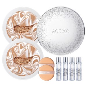 에이지투웨니스 에센스 커버 팩트 스파클케이스 + 리필 12.5g x 2p + 앰플 10ml x 4p, 화이트베이지(23호..., 1개