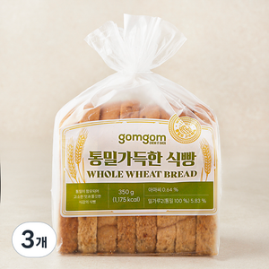 곰곰 통밀가득한 식빵, 350g, 3개